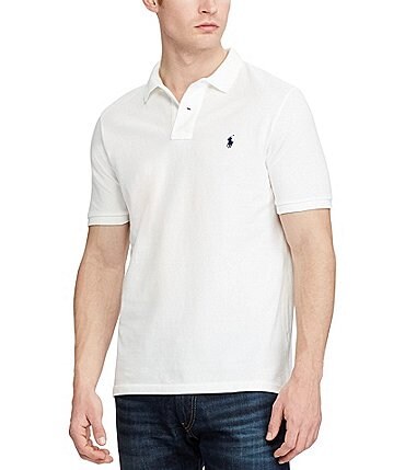 Image of Polo Ralph Lauren Classic-Fit Solid Mesh Polo Shirt