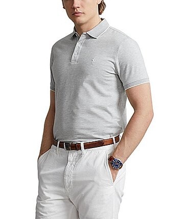 Image of Polo Ralph Lauren Classic Fit Textured Cotton Short Sleeve Polo Shirt
