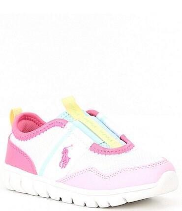 Image of Polo Ralph Lauren Girls' Barnes Athletic Mesh Slip-On Sneakers (Infant)