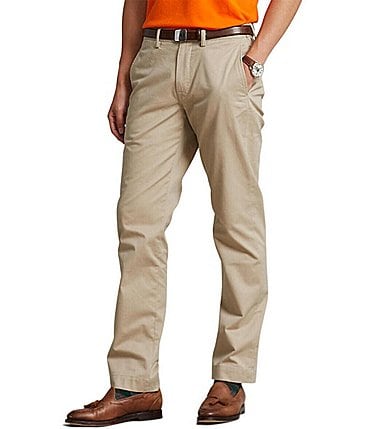 Image of Polo Ralph Lauren Straight Fit Flat Front Stretch Twill Chino Pants