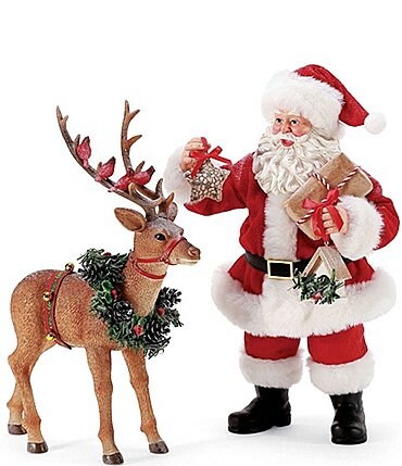 Image of Possible Dreams 2020 Reindeer & Friends Santa Figurine Set
