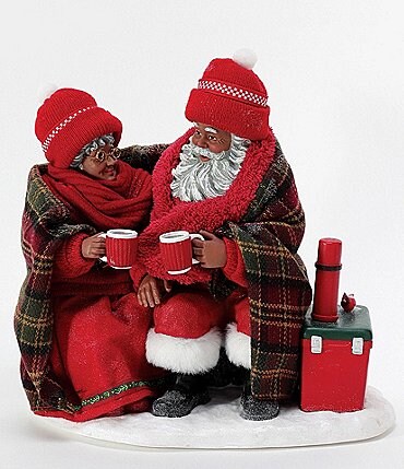 Image of Possible Dreams African American Some Like It Hot Santa & Mrs. Claus Figurine