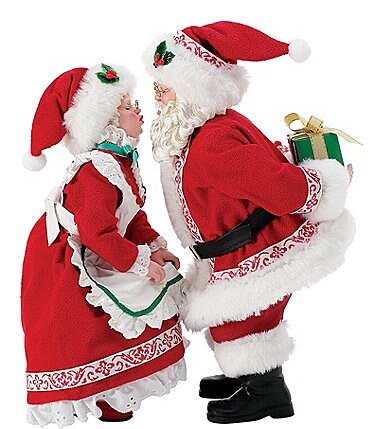 Image of Possible Dreams Christmas Traditions North Pole Sweethearts Santa & Mrs. Claus Figurine Set
