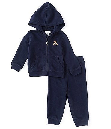 Image of Ralph Lauren Baby Boys 3-24 Months Polo Bear Terry Hoodie & Pant Set