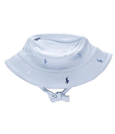 Image of Ralph Lauren Baby Boys 3-24 Months Polo Pony Interlock Bucket Hat