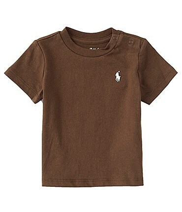Image of Ralph Lauren Baby Boys 3-24 Months Short Sleeve Collegiate Essential T-Shirt