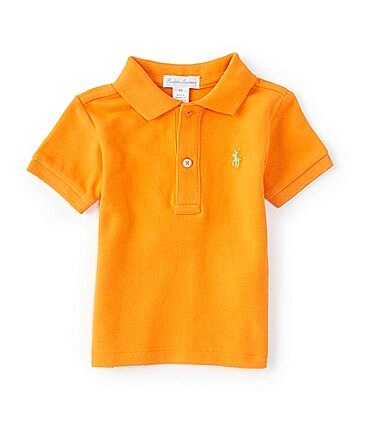Image of Ralph Lauren Baby Boys 3-24 Months Short Sleeve Cotton Mesh Polo Shirt