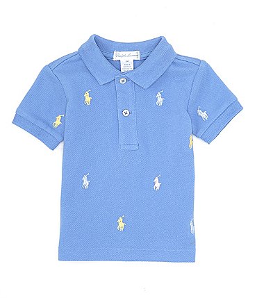 Image of Ralph Lauren Baby Boys 3-24 Months Short-Sleeve Polo Pony Mesh Polo Shirt