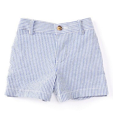 Image of Ralph Lauren Baby Boys 3-24 Months Stretch Seersucker Shorts