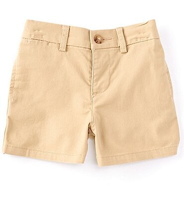 Image of Ralph Lauren Baby Boys 3-24 Months Twill Flat Front Shorts