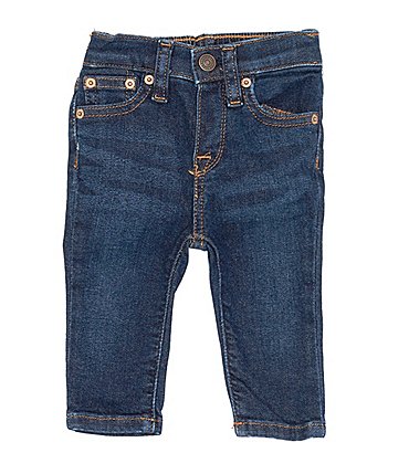 Image of Ralph Lauren Baby Girls 3-24 Months Five-Pocket Stretch Jeans