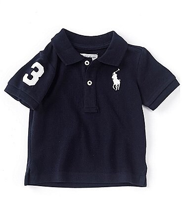 Image of Ralph Lauren Childrenswear Baby Boys 3-24 Months Short-Sleeve Big Pony Polo Shirt