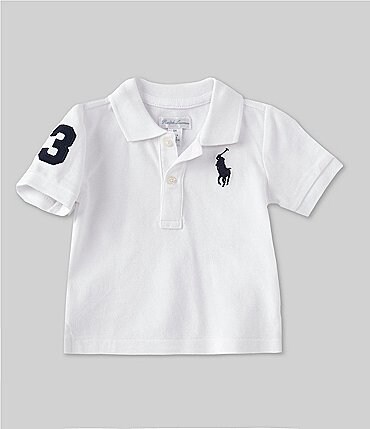 Image of Ralph Lauren Childrenswear Baby Boys 3-24 Months Short-Sleeve Big Pony Polo Shirt