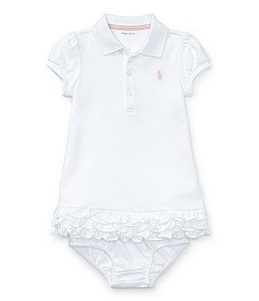 Image of Ralph Lauren Childrenswear Baby Girls 3-24 Months Polo Cupcake Dress