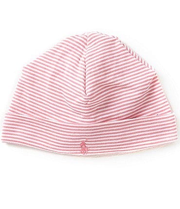Image of Ralph Lauren Baby Girls Striped Beanie