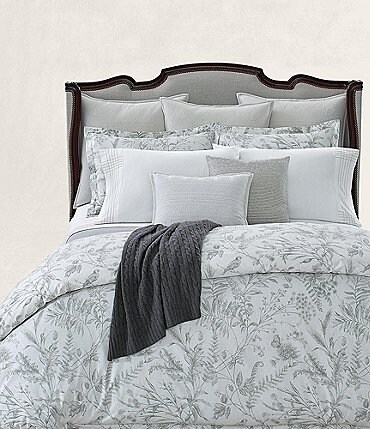 Image of Ralph Lauren Genevieve Collection Floral Sateen Comforter