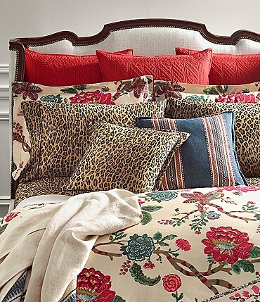 Image of Ralph Lauren Teagan Floral Twill Duvet Cover