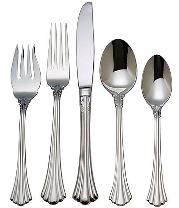 Image of Reed & Barton 1800 5-Piece Stainless Steel Flatware Set