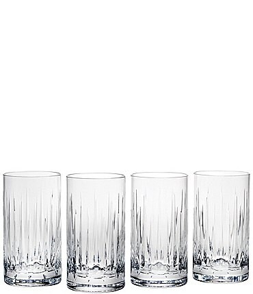 Image of Reed & Barton Soho Crystal Highball Glasses, Set of 4