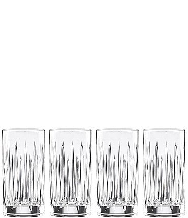 Image of Reed & Barton Crystal Soho Iced Beverage Glasses, Set of 4