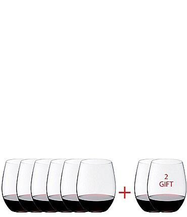 Image of Riedel O Wine Tumbler Cabernet / Merlot Glasses, Buy 6 Get 2