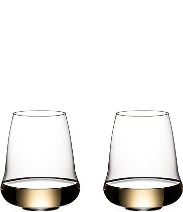 Image of Riedel Stemless Wings Crystal Glass, Set of 2