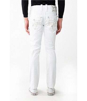 Image of Rock Revival Celadon Distressed Skinny Denim Jeans