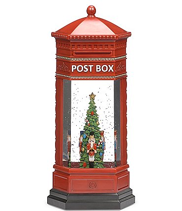 Image of Roman Lighted Sweil Nutcracker Post Box Water Globe