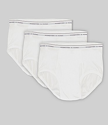 Image of Roundtree & Yorke Big & Tall Full-Cut Briefs 3-Pack