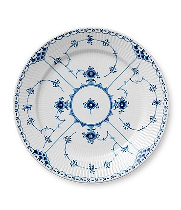 Image of Royal Copenhagen Blue Fluted Half Lace Dinner Plate