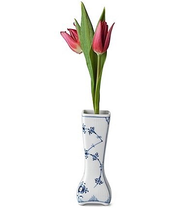 Image of Royal Copenhagen Blue Fluted Plain Small Vintage Vase