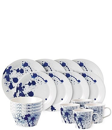 Image of Royal Doulton Pacific Blue Splash 16-Piece Dinnerware Set