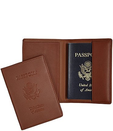 Image of ROYCE New York Leather Debossed RFID Blocking Passport Jacket
