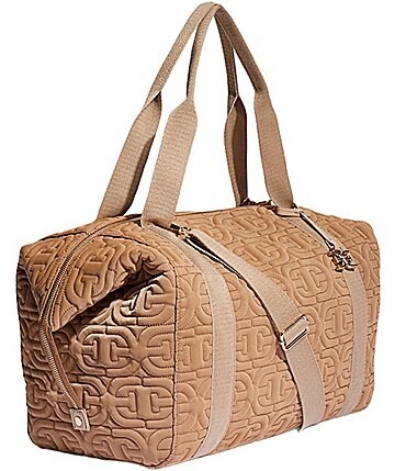 Image of Sam Edelman Ethyl Nylon Embossed Weekender Duffle Bag