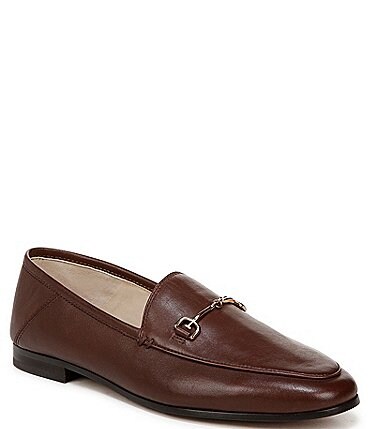 Image of Sam Edelman Loraine Leather Bit Buckle Flat Loafers