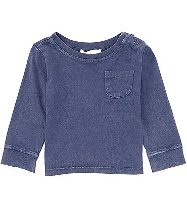 Image of Scene&heard Baby Boy 3-24 Months Long Sleeve Round Neck Washed T-Shirt