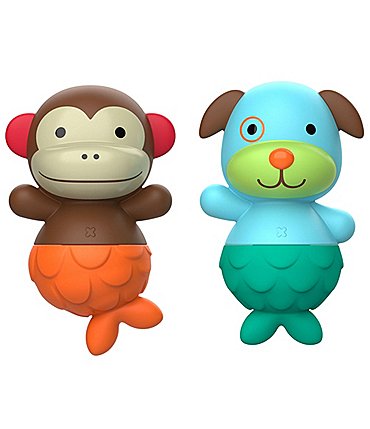 Image of Skip Hop ZOO Mix & Match Flippers - Monkey/Dog Bathtime Toys