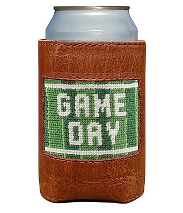 Image of Smathers & Branson Needlepoint Game Day Can Cooler
