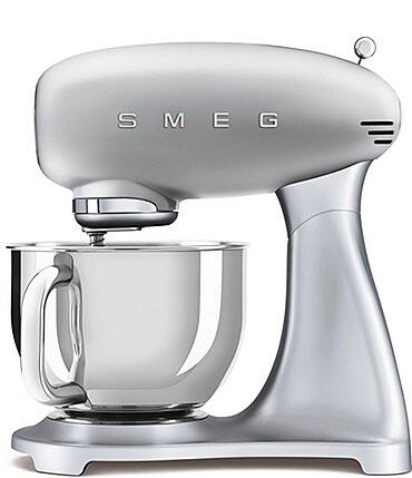 Image of Smeg 50's Retro Model SMF02 5-Quart Stand Mixer with Stainless Steel Bowl