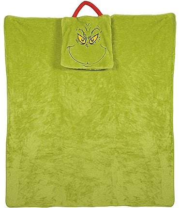 Image of Grinch Snowpinions The Grinch Travel Blanket