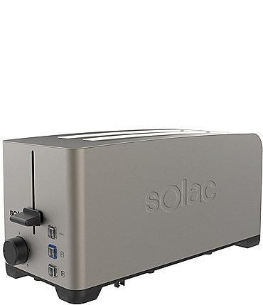 Image of SOLAC My Toast Duplo Legend 4-Slice Stainless-Steel Toaster