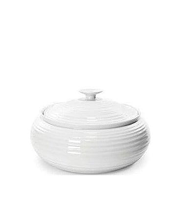 Image of Sophie Conran for Portmeirion Low Round Porcelain Covered Casserole