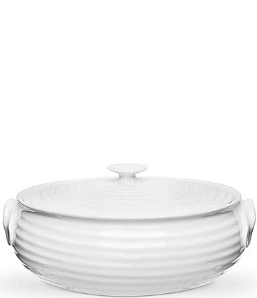Image of Sophie Conran for Portmeirion Small Oval Porcelain Covered Casserole