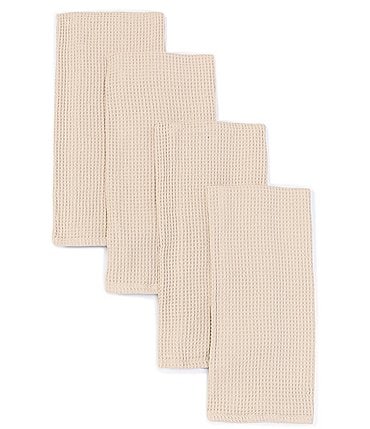Image of Southern Living  Waffle Checked Kitchen Towels, Set of 4