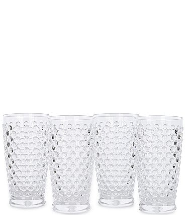 Image of Southern Living Acrylic Parker Hobnail Jumbo Tumblers, Set of 4