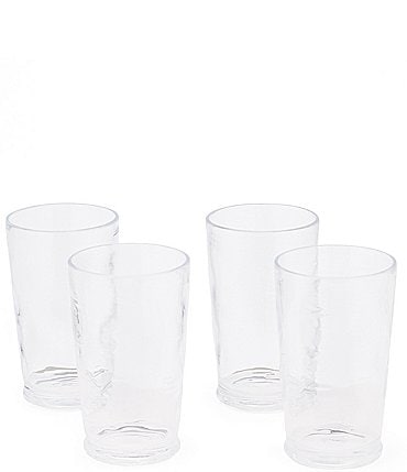 Image of Southern Living Acrylic Ribbed Tumbler Drinkware, Set of 4