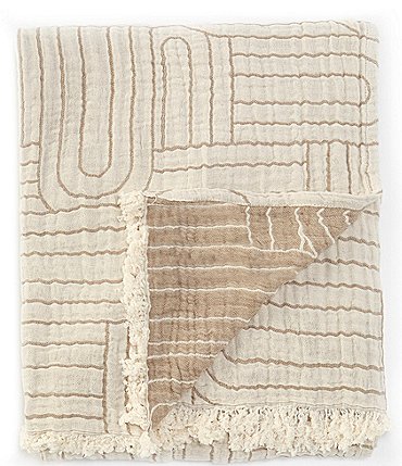 Image of Southern Living Alton Double Weave Garment Washed Throw