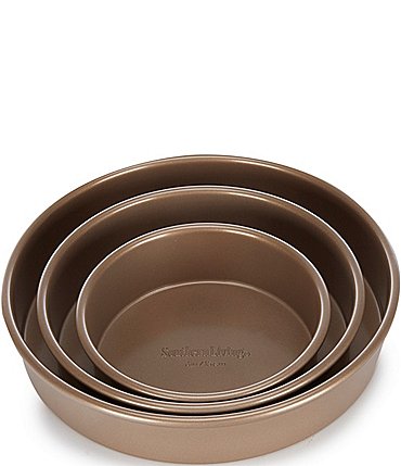 Image of Southern Living Aluminum Steel Non-stick Round Cake Pans, Set of 3