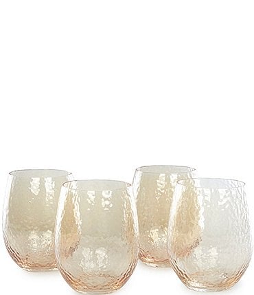 Image of Southern Living Luster Stemless Wine Glasses, Set of 4