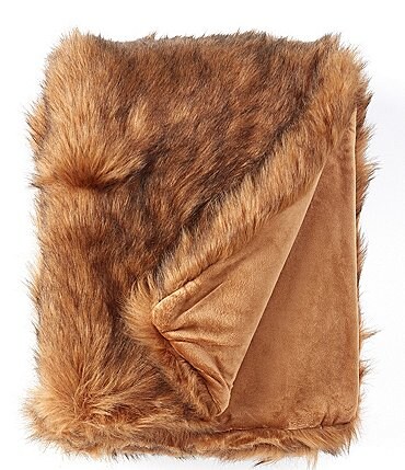 Image of Southern Living Ashland Luxury Long Pile Faux Fur Throw